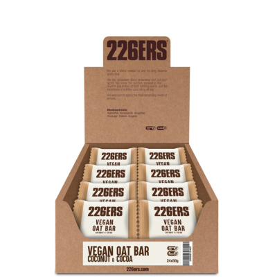 BOX VEGAN OAT BAR 226ers - wegańskie ciastko owsiane z kawałkami czekolady, o smaku kokosa, 50g. (24 sztuki)
